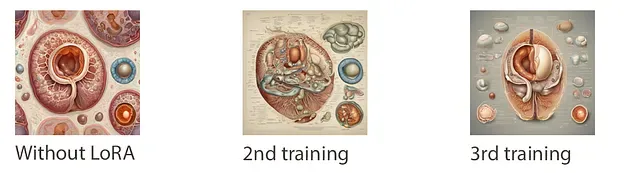 Prompt: AS101, anatomica-scientifica, an illustration of a human embryo, detailed anatomy, organic form, medical illustration, microscopic imagery