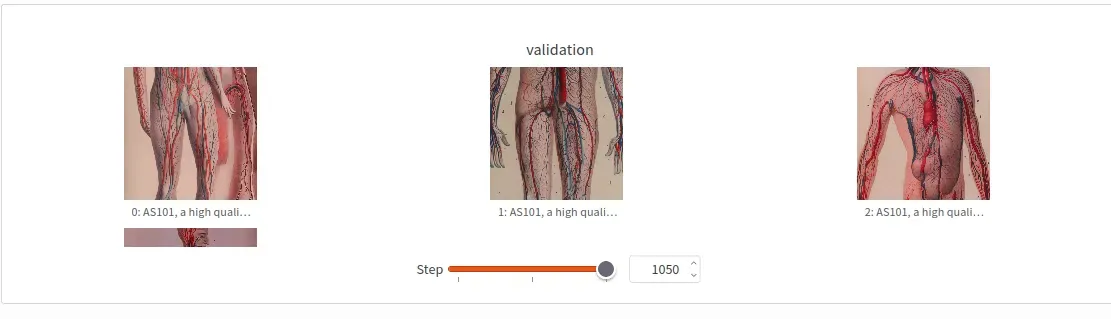 Validation images generated at the end of training 