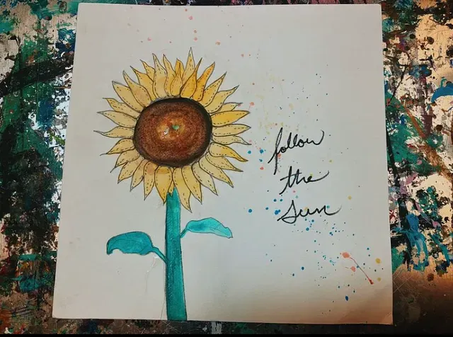 A sun flower painting that I made